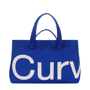 Curves Knit Tote (Sapphire)